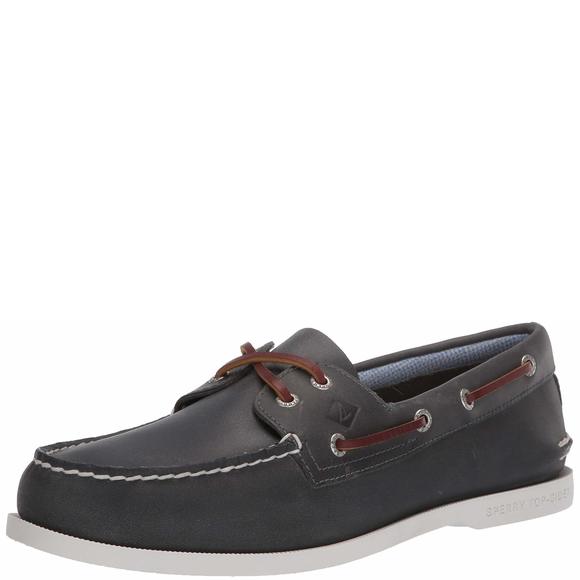 SPERRY MEN'S AUTHENTIC ORIGINAL PLUSHWAVE BOAT SHOE, NAVY, 13 M US